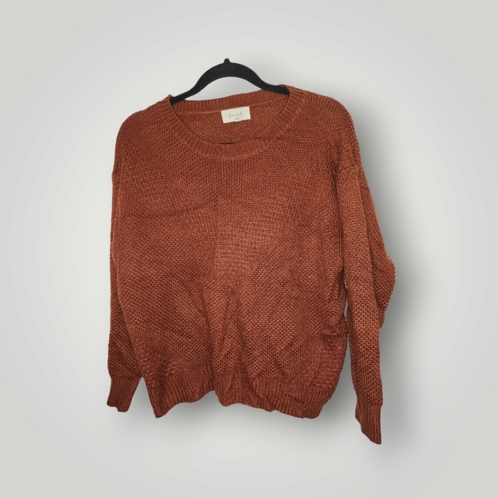 Beceel Burnt orange reddish Knit sweater pullover M Medium